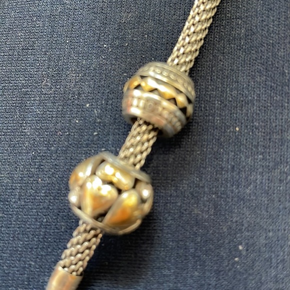 Two Brighton Two Tone Charms Hearats - Picture 2 of 2